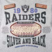 NFL (Long Gone) - Raiders Super Bowl XV Champions T-Shirt 1992 X-Large Vintage Retro Football
