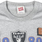NFL (Long Gone) - Raiders Super Bowl XV Champions T-Shirt 1992 X-Large Vintage Retro Football