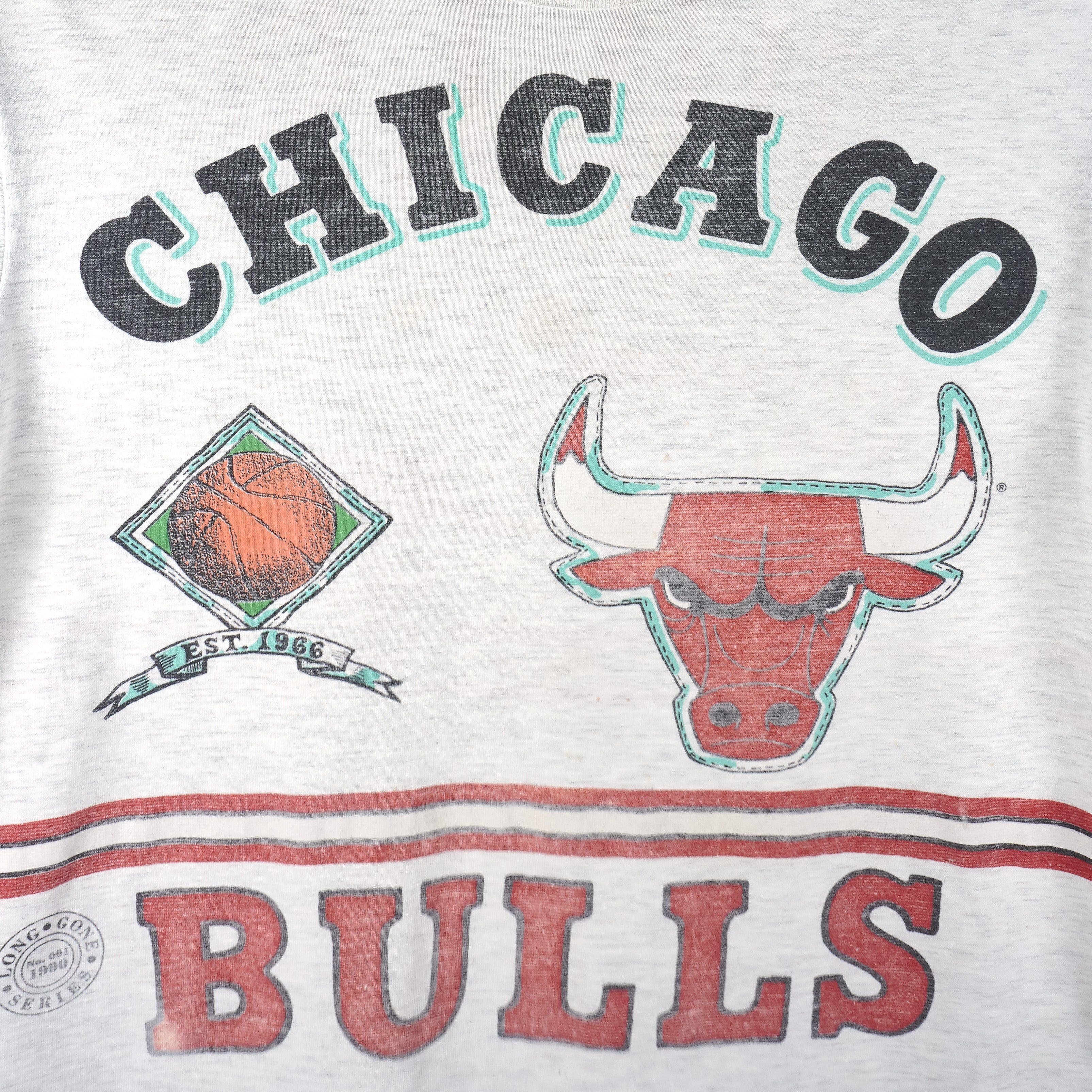 NBA (Long Gone) - Chicago Bulls Midwest Division Champs T-Shirt 1990 Large Vintage Retro Basketball