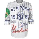MLB (Long Gone) - New York Yankees 1961 World Series Champs T-Shirt 1991 Large