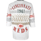 MLB (Long Gone) - Cincinnati Reds 1961 National League Champs T-Shirt 1990s Large Vintage Retro Baseball