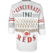 MLB (Long Gone) - Cincinnati Reds 1961 National League Champs T-Shirt 1990s Large Vintage Retro Baseball