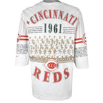 MLB (Long Gone) - Cincinnati Reds 1961 National League Champs T-Shirt 1990s Large Vintage Retro Baseball