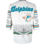 NFL (Long Gone) - Miami Dolphins 1972 Perfect Season Single Stitch T-Shirt 1990 X-Large Vintage Retro Football