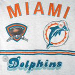 NFL (Long Gone) - Miami Dolphins 1972 Perfect Season Single Stitch T-Shirt 1990 X-Large Vintage Retro Football