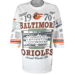 MLB (Long Gone) - Baltimore Orioles 1970 Second World Title T-Shirt 1993 X-Large Vintage Retro Baseball