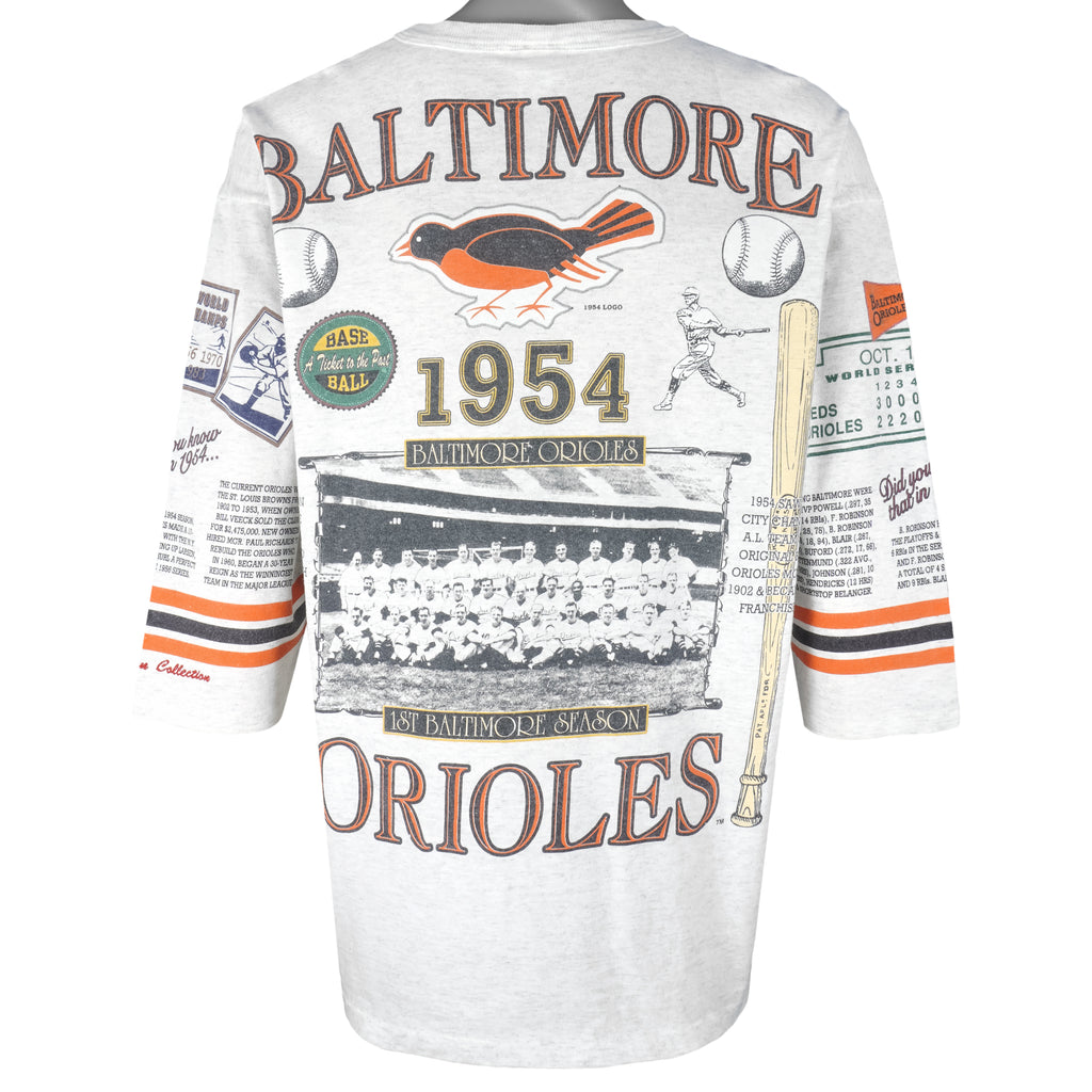 MLB (Long Gone) - Baltimore Orioles 1970 Second World Title T-Shirt 1993 X-Large Vintage Retro Baseball