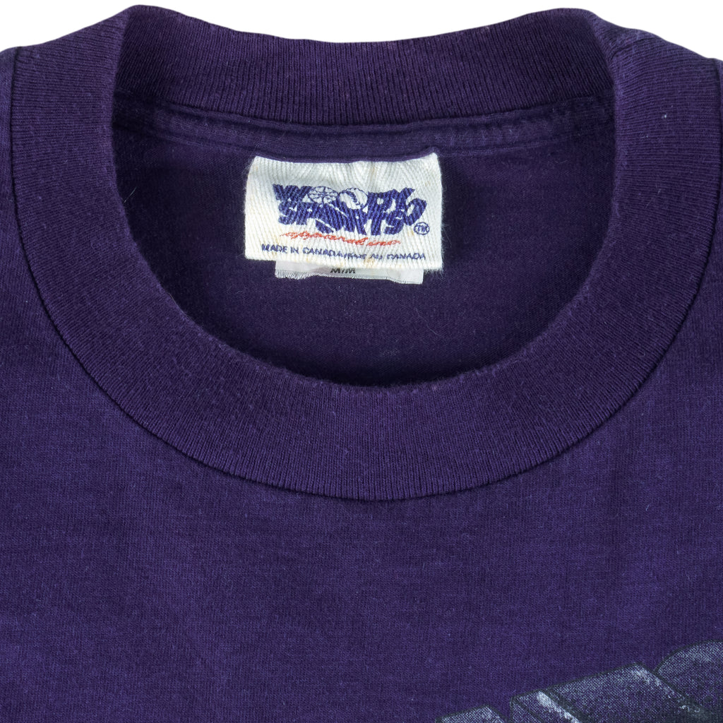 NHL (Woody Sport) - Toronto Maple Leafs Single Stich T-Shirt 1993 Medium Vintage Retro Hockey