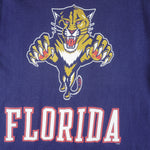 NHL - Florida Panthers Single Stitch T-Shirt 1990s Large Vintage Retro Hockey