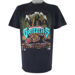 NBA (My Favorite Team) - Vancouver Grizzlies Out Of The Wild Onto The Court T-Shirt 1994 Large
