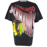 Starter - Chicago Blackhawks Single Stitch T-Shirt 1994 X-Large Vintage Retro Hockey