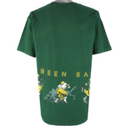 NFL (Nutmeg) - Green Bay Packers Single Stitch T-Shirt 1993 X-Large Vintage Retro Football