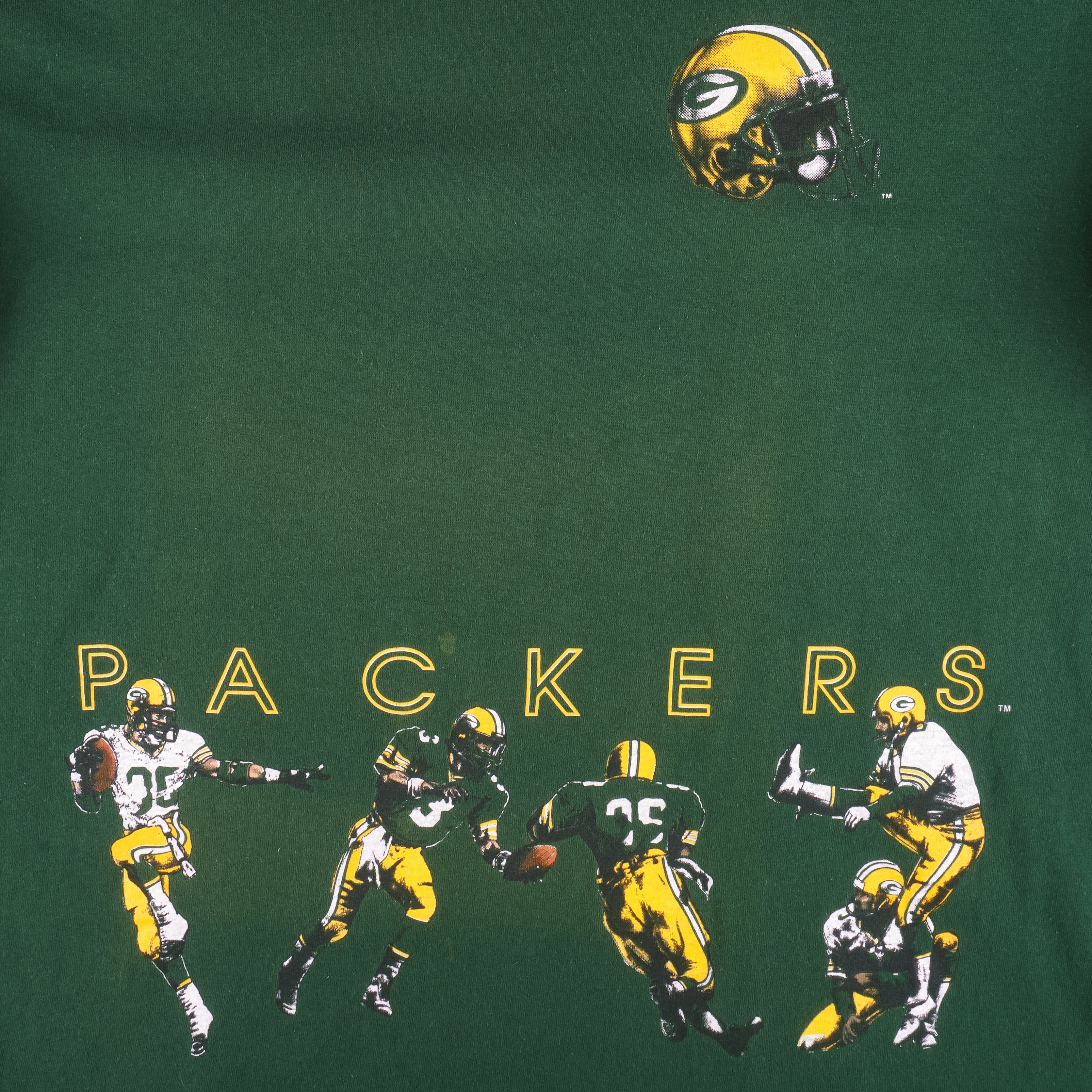 NFL (Nutmeg) - Green Bay Packers Single Stitch T-Shirt 1993 X-Large Vintage Retro Football
