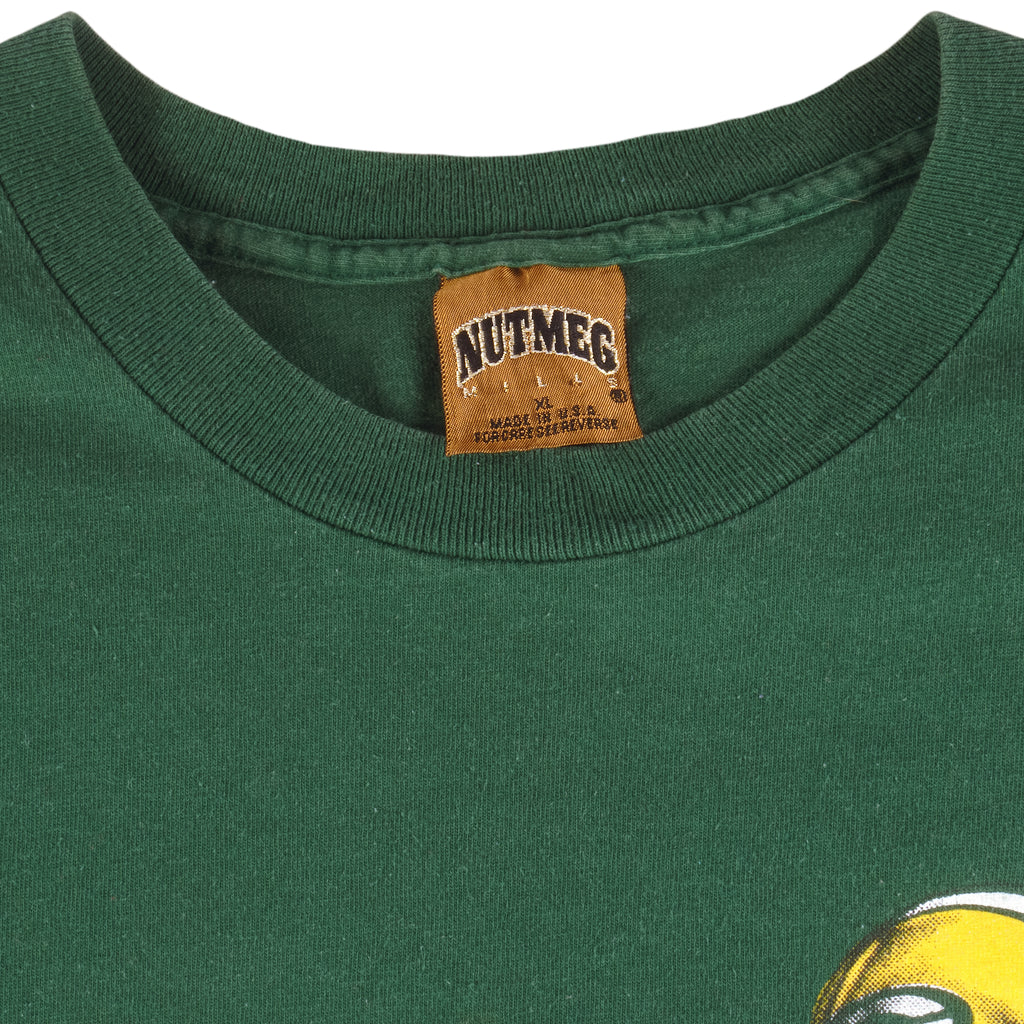 NFL (Nutmeg) - Green Bay Packers Single Stitch T-Shirt 1993 X-Large Vintage Retro Football