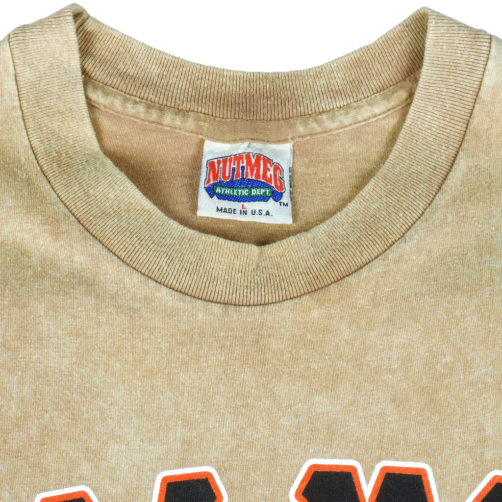 MLB (Nutmeg) - New York Giants Tie Dye Single Stitch T-Shirt 1991 Large Vintage Retro Baseball
