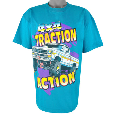 Vintage (SSI) - 4x4 Traction Action Truck Single Stitch T-Shirt 1992 X-Large