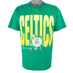 NBA (Hanes) - Boston Celtics Single Stitch T-Shirt 1990s Large Vintage Retro Basketball
