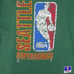 NBA (Nutmeg) - Seattle SuperSonics Single Stitch T-Shirt 1990s X-Large Vintage Retro Basketball