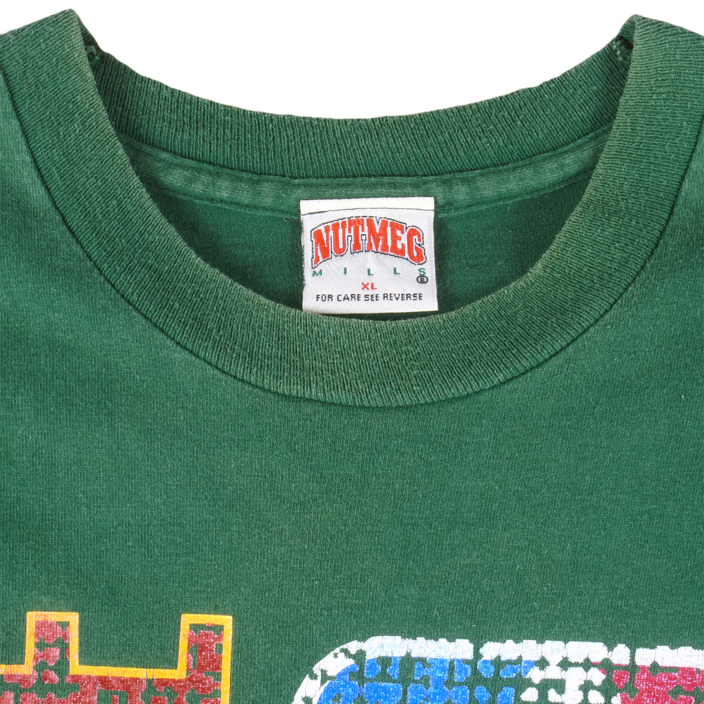 NBA (Nutmeg) - Seattle SuperSonics Single Stitch T-Shirt 1990s X-Large Vintage Retro Basketball