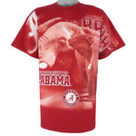 NCAA - Alabama Crimson Tide All Over Print T-Shirt 1990s X-Large