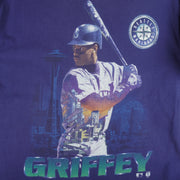 MLB (Salem) - Seattle Mariners Griffey Single Stitch T-Shirt 1995 X-Large Vintage Retro Baseball