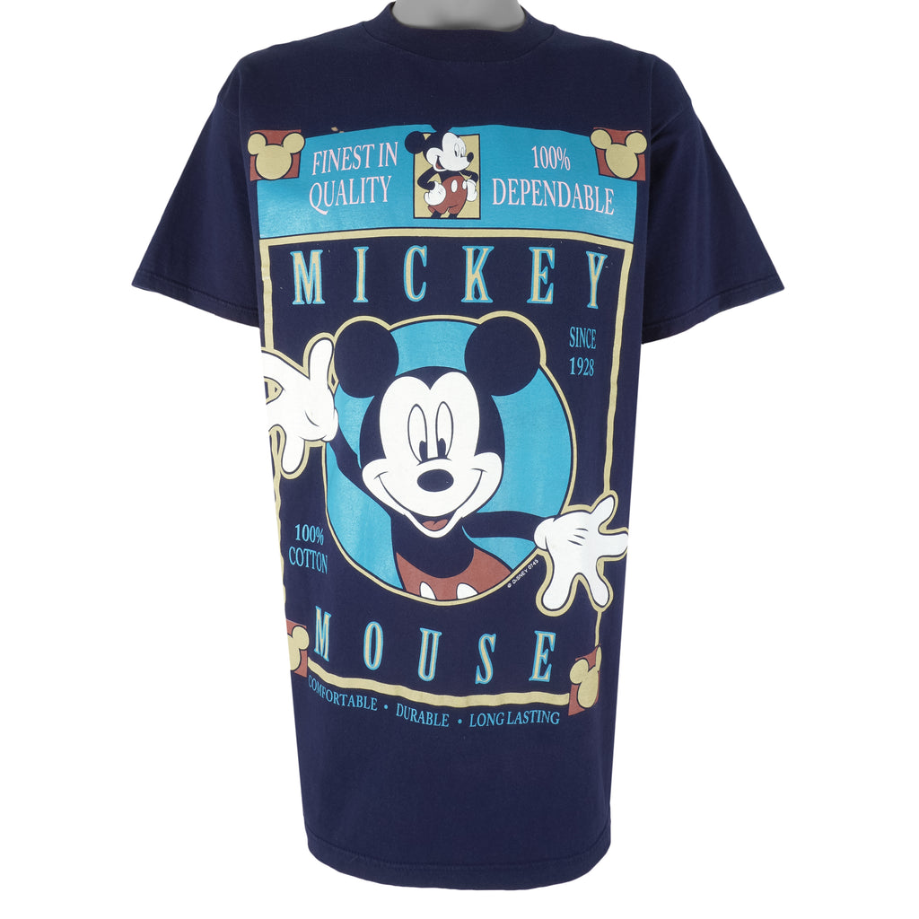 Disney - Mickey Mouse Finest In Quality T-Shirt 1990s X-Large Vintage Retro
