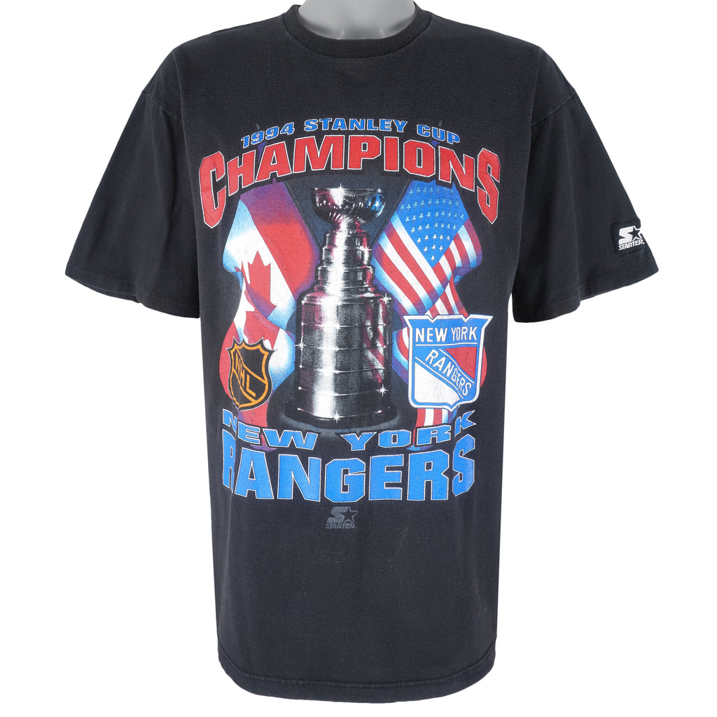 Starter - New York Rangers Stanley Cup Champions T-Shirt 1994 X-Large Vintage Retro Hockey