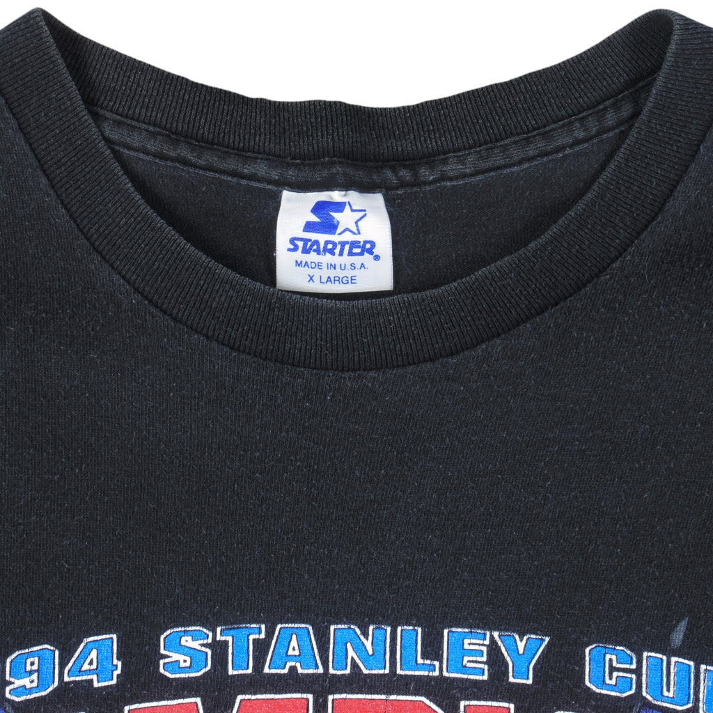 Starter - New York Rangers Stanley Cup Champions T-Shirt 1994 X-Large Vintage Retro Hockey