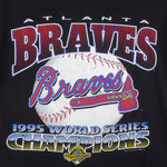 MLB (True Fan) - Atlanta Braves World Series Champions T-Shirt 1995 X-Large Vintage Retro Baseball