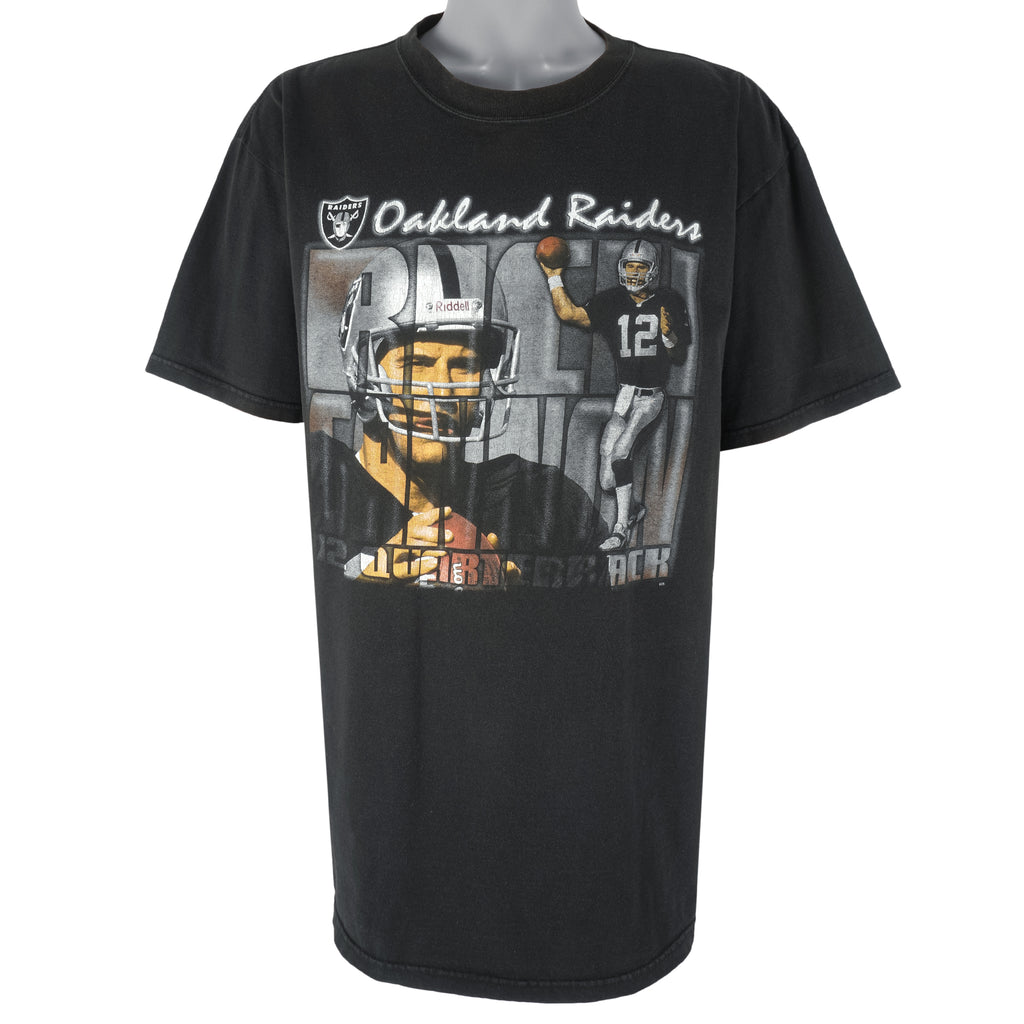 NFL (Riddell) - Oakland Raiders Rich Gannon T-Shirt 1990s X-Large Vintage Retro Football