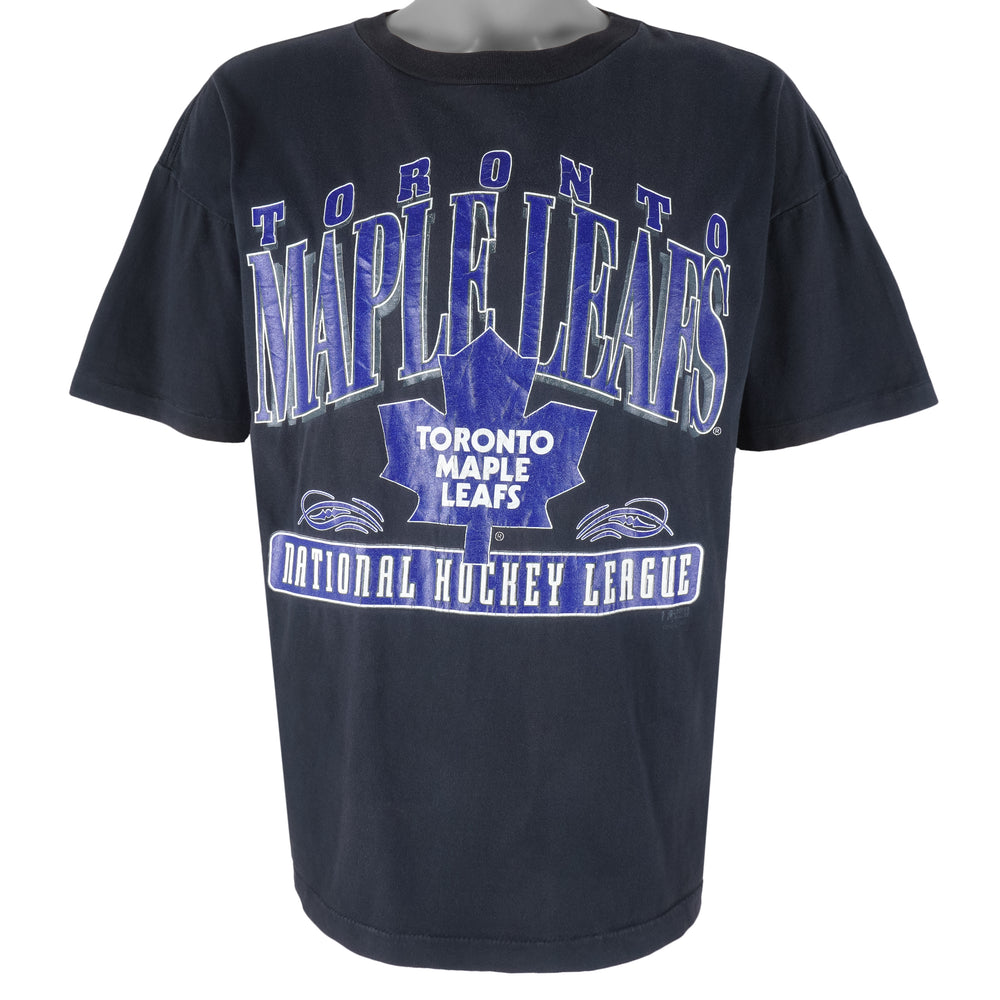 NHL (Chalk Line) - Toronto Maple Leafs Single Stich T-Shirt 1994 Large Vintage Retro Hockey