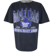 NHL (Chalk Line) - Toronto Maple Leafs Single Stich T-Shirt 1994 Large Vintage Retro Hockey