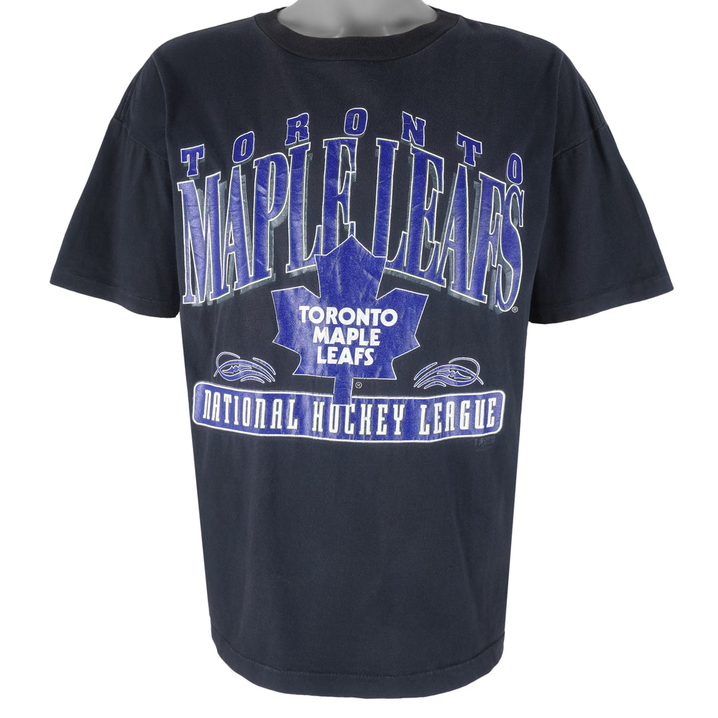 NHL (Chalk Line) - Toronto Maple Leafs Single Stich T-Shirt 1994 Large Vintage Retro Hockey