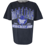 NHL (Chalk Line) - Toronto Maple Leafs Single Stich T-Shirt 1994 Large Vintage Retro Hockey