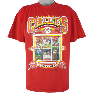 NFL (Sport Attack) - KC Chiefs Grid-Iron Warriors Thomas, Smith & Allen T-Shirt 1996 X-Large