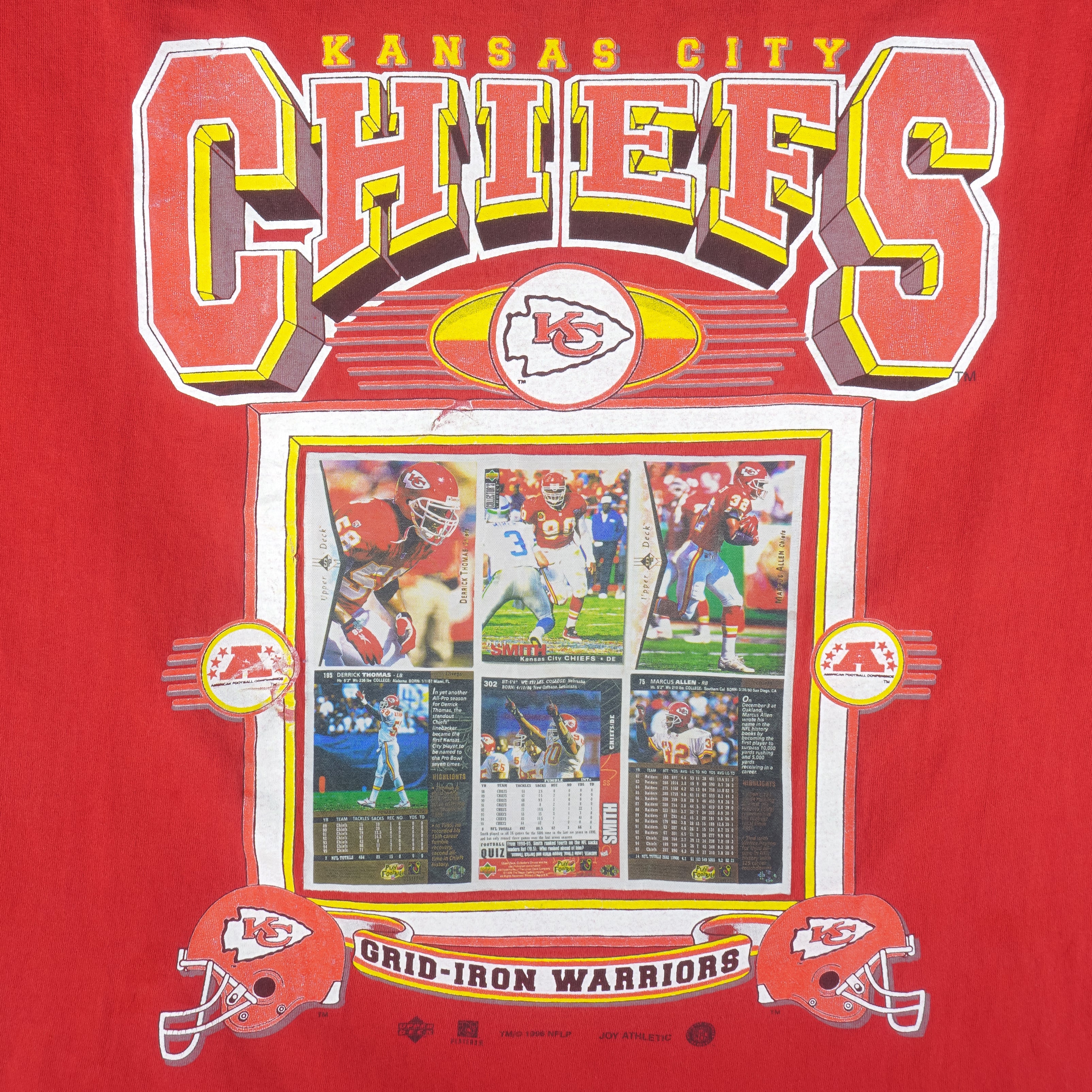 NFL (Sport Attack) - Kansas City Chiefs Grid-Iron Warriors T-Shirt 1996 X-Large Vintage Retro Football