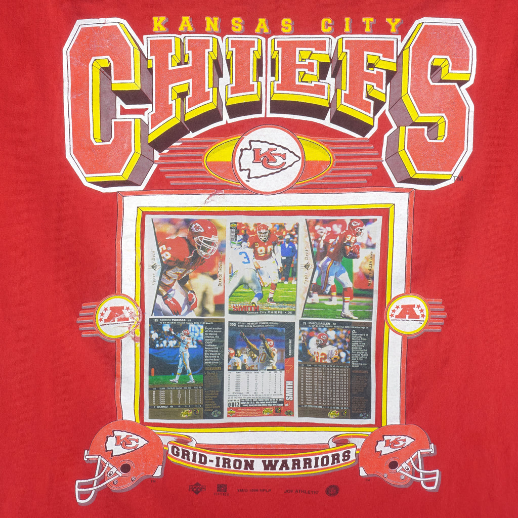 NFL (Sport Attack) - Kansas City Chiefs Grid-Iron Warriors T-Shirt 1996 X-Large Vintage Retro Football