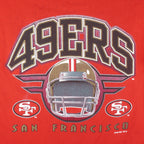 NFL (Logo 7) - San Francisco 49ers Helmet T-Shirt 1995 Large Vintage Retro Football