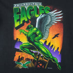 NFL (Salem) - Philadelphia Eagles Super Hero T-Shirt 1994 Large Vintage Retro Football