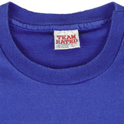 NFL (Team Rated) - New York Giants Helmet Single Stitch T-Shirt 1990s Large Vintage Retro Football