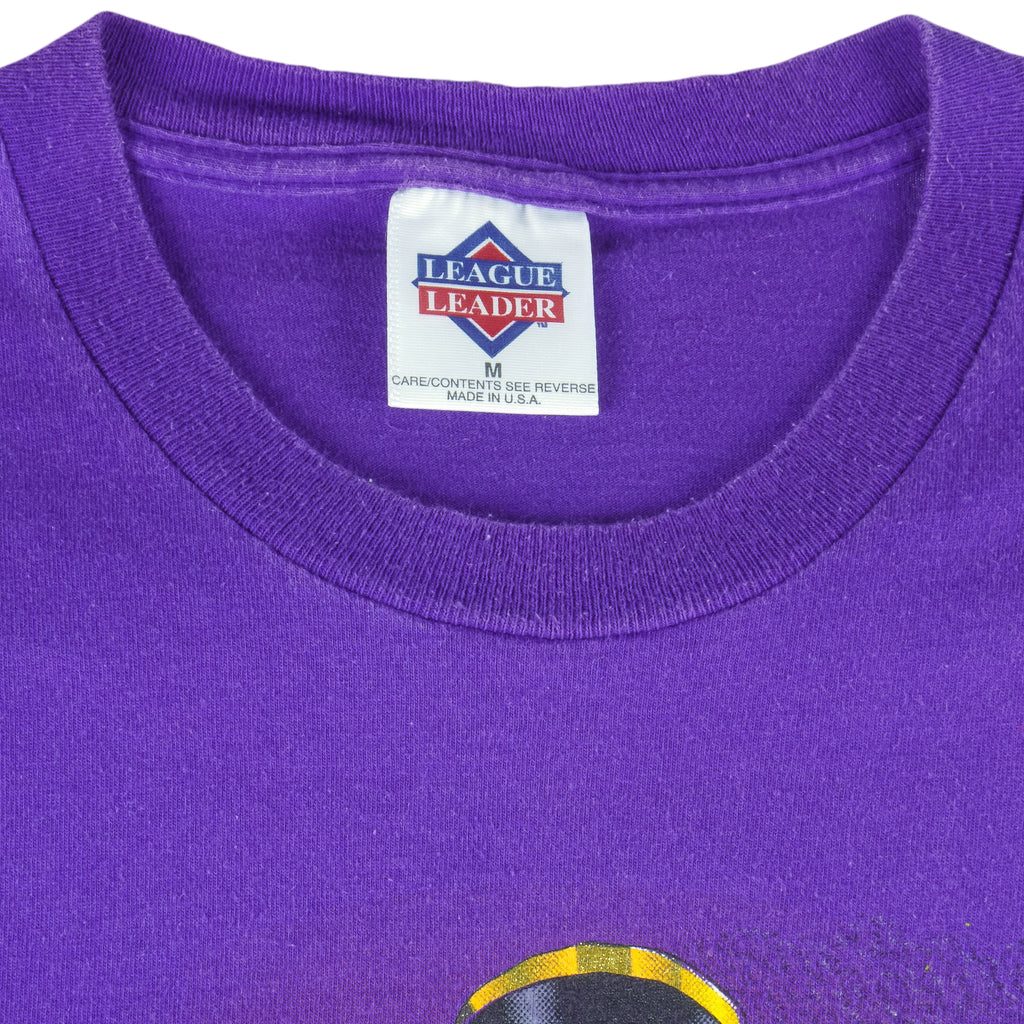 NFL (League Leader) - Minnesota Vikings Runaway Train T-Shirt 1994 Medium Vintage Retro Football