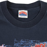 MLB (Nutmeg) - Cincinnati Reds World Champions Single Stitch T-Shirt 1990 Large Vintage Retro Baseball