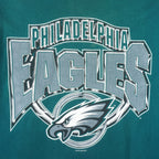 NFL (Logo 7) - Philadelphia Eagles Single Stitch T-Shirt 1996 X-Large Vintage Retro Football