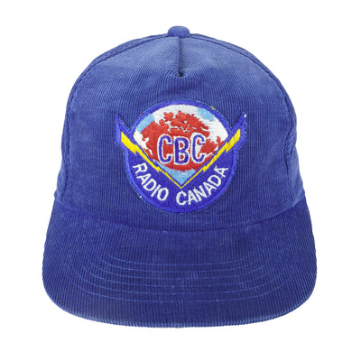 Vintage - CBC Radio Canada Corduroy Snapback Hat 1990s OSFA