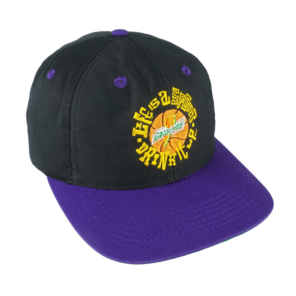 Vintage (Sports Specialties) - Gatorade Life Is A Sport Drink It Up Strapback Hat 1990s OSFA Vintage Retro