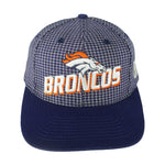 NFL (Logo Athletic) - Denver Broncos Embroidered Plaid Snapback Hat 1990s OSFA