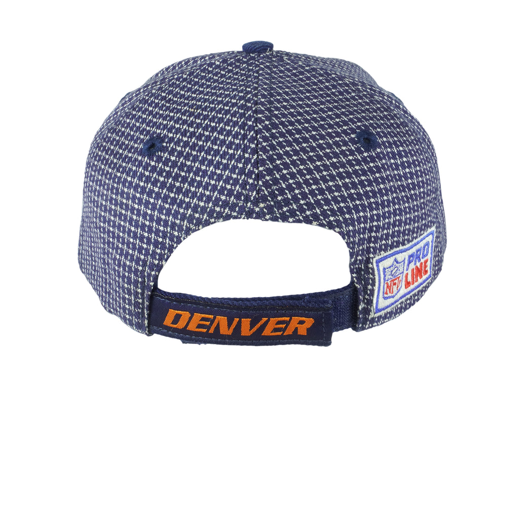 NFL (Logo Athletic) - Denver Broncos Embroidered Plaid Snapback Hat 1990s OSFA