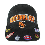 NHL (American Needle) - Original Six Embroidered Team Logos Strapback Hat 1990s OSFA