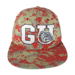 NCAA (The Game) - GU Bulldogs Red Camo Snapback Hat 1990s OSFA Vintage Retro Football College