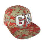 NCAA (The Game) - GU Bulldogs Red Camo Snapback Hat 1990s OSFA Vintage Retro Football College